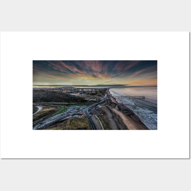 Saltburn by the Sea Sunset Wall Art by davehudspeth